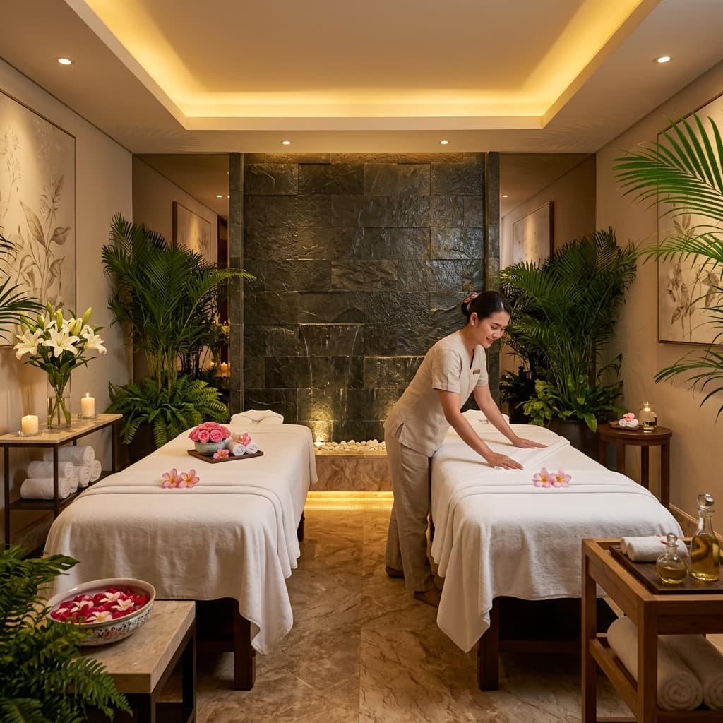 Luxury Spa in Gurgaon - Professional Massage Treatment Room